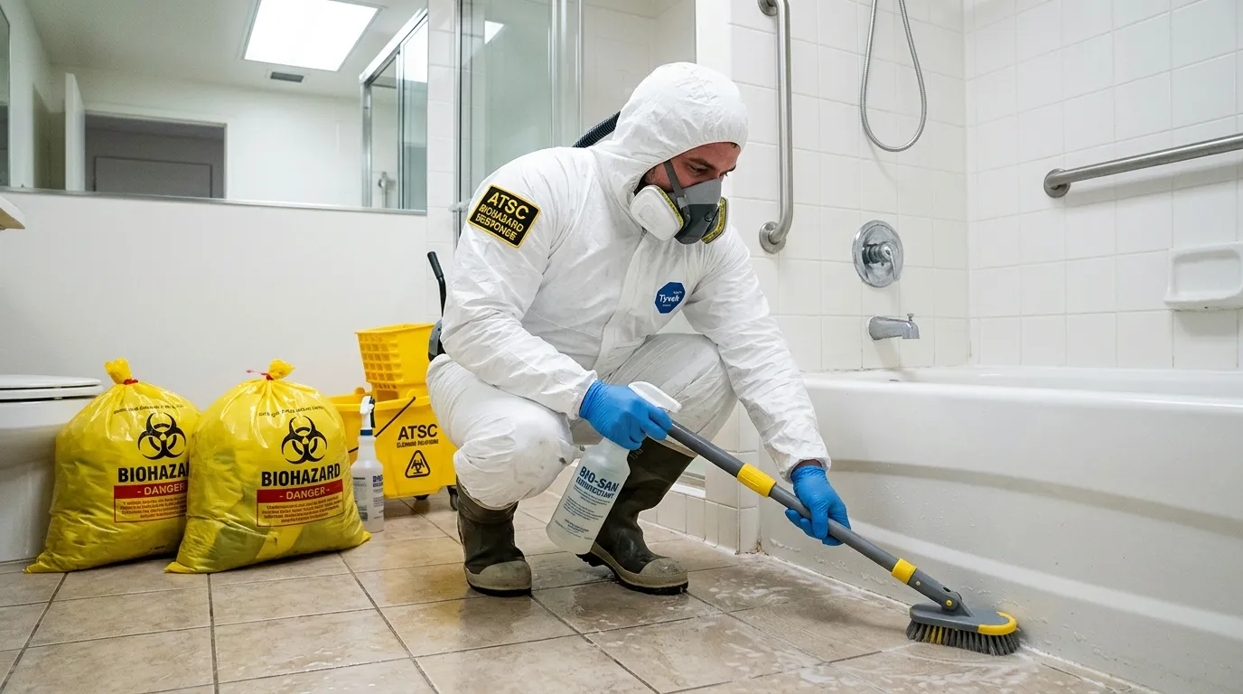 Decontamination equipment deployed for Blood Cleanup in Cudahy